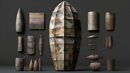 Ancient Artifacts Displayed In Museum