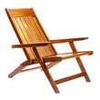 © Png - Advanced Wooden Beach Chair with a Streamlined Fold Isolated on Transparent Background