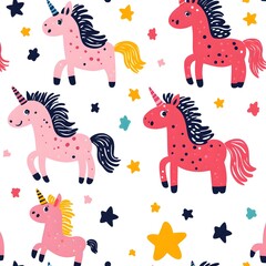  Colorful Abstract Carnival Horses Seamless Pattern for Magical Designs