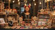© erinWorks - Smiling Boutique Owner at Craft Table