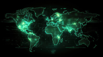 Wall Mural - World map. Earth Day theme background wallpaper.