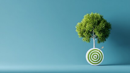 Aufkleber - Sustainable environmental friendly goal development green business strategy global net zero carbon neutral target emission reduction