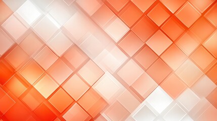 Wall Mural - dynamic abstract background, vibrant orange squares in modern design