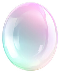 Wall Mural - png soap bubble oval shape illustration pastel colors.