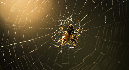 spider and web