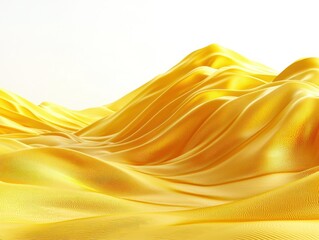 Wall Mural - golden waves cascade. smooth, shimmering surface. minimal