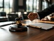 © Astuti - Courtroom scene with gavel and documents