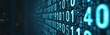 © miss irine - Digital background of binary code. Binary numbers floating in cyberspace create digital backdrop. Tech abstract data concept for banners, advertising or web design. Information flow, internet tech.
