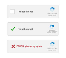 captcha code. i am not a robot computer. checking user authenticity through recaptcha verification p