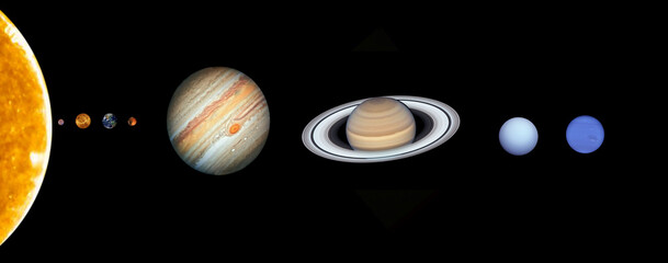 Wall Mural - solar system in the night