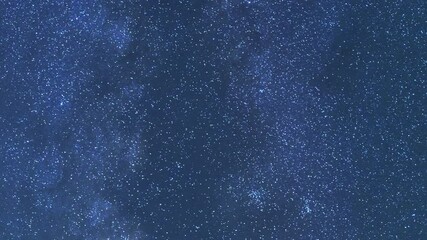 Wall Mural - beautiful night sky time lapse with bright milky way galaxy on dark sky. starry night background.