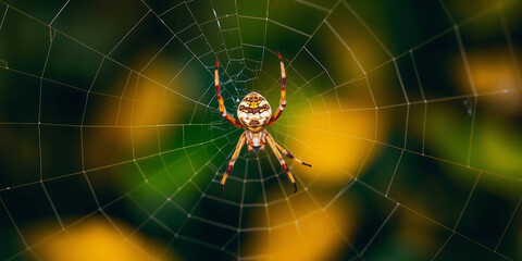 Big spider on the web