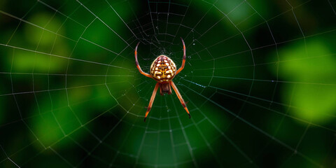 Big spider on the web