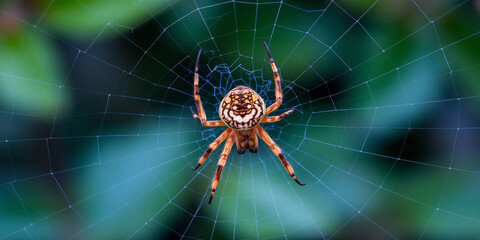 Big spider on the web