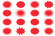 © Hike Studio 444 - Set of vector starburst,  A collection of different types and colors icon.