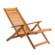 © Shape Png - Contemporary Reclining Wooden Beach Chair Isolated on Transparent Background