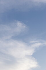 Wall Mural - beautiful blue sky and white cloud background in springtime