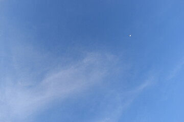Wall Mural - beautiful blue sky and white cloud background in springtime