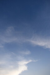 Wall Mural - beautiful blue sky and white cloud background in springtime