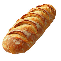 Aufkleber - Freshly baked French baguette with crisp crust and soft texture, showcasing its golden brown color and artisanal scoring. Perfect for bakery displays or culinary presentations