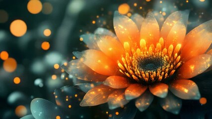 Wall Mural - Delicate flower with artistic blur effect creating a dreamy and ethereal aesthetic in nature photography