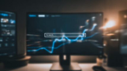 Wall Mural - digital exploration: dive into the realm of data analysis and technology with a captivating image of