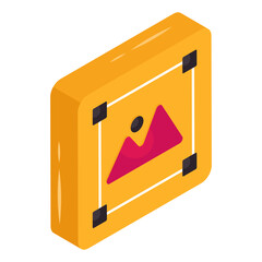 Wall Mural - Photo icon, editable vector 