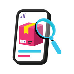 Search Product Vector style icon. Eps 10 file