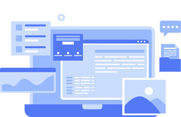 web development illustration