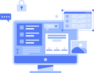 Web Development Illustration