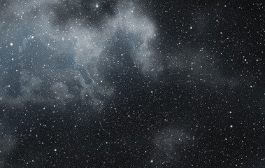 space star shape sky night background, black starry cosmos abstract pattern dark blue science, texti