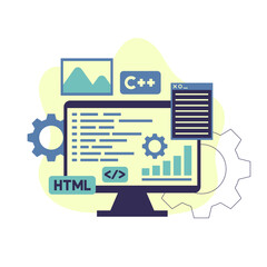Software Development Interface Illustration