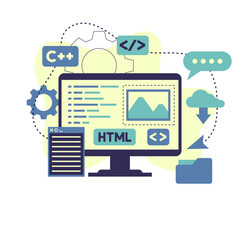 Software Development Interface Illustration