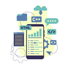 Software Development Interface Illustration