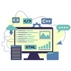 Software Development Interface Illustration