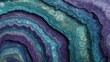 © Fiva - Abstract layered formation of swirling blues, purples, and teals, creating an organic, marbled effect in a concentric ring pattern