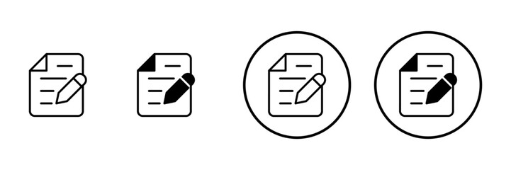 Note icon vector. notepad sign and symbol