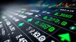 © TE - Stock market analysis financial trends global exchange digital display investment insights data visualization
