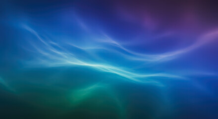 Wall Mural - Abstract Blue Purple Teal Gradient Swirling Nebula Cosmic Background