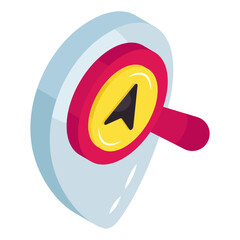 Wall Mural - creative design icon of search location