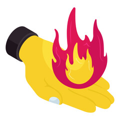 Wall Mural - modern design icon of fire