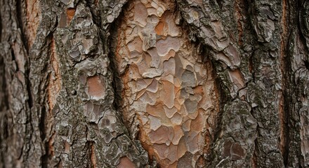 Detailed tree bark texture natural pattern close up shot