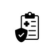 © zeline studio - Medical insurance icon symbol for apps and websites. health insurance sign and symbol
