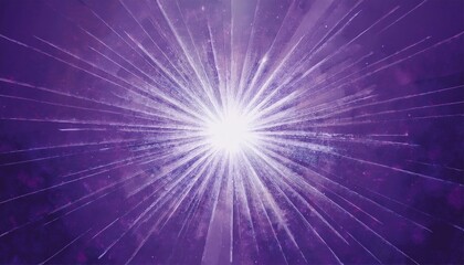 Poster - radiant white explosion on deep purple cosmic background with light burst lines for web design, poster art, branding accent, or digital wallpaper

