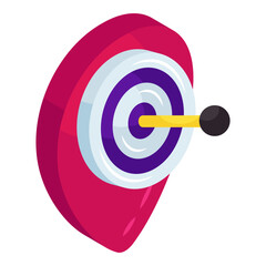Wall Mural - Unique design icon of location target 