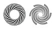 © Rena - Set design spiral circle illustration