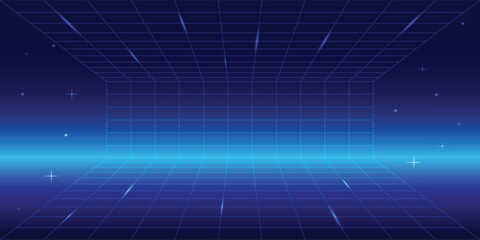 Wall Mural - pixel art background.8 bit game. retro game. for game assets in vector illustrations. retro futurism