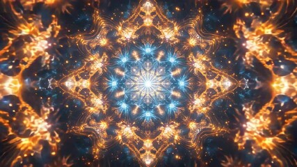 Wall Mural - radiant star surrounded by a cluster of distant stars against a deep dark cosmic background