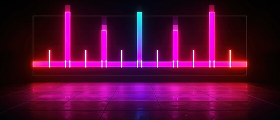 Wall Mural - sound wave background