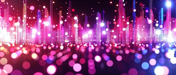 Wall Mural - abstract lights background loop
